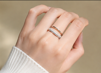 Aurora Crystal Open Ring