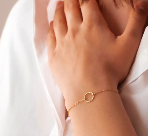 Halo Charm Adjustable Bracelet