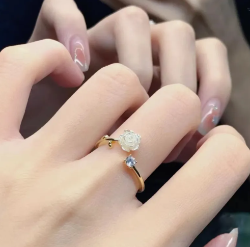 Rose Bloom Adjustable Ring
