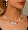 Crystal Blossom Necklace & Earring Set