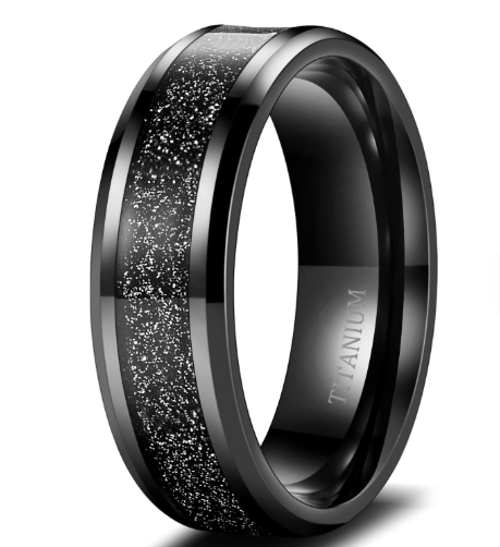 Midnight Titanium Ring