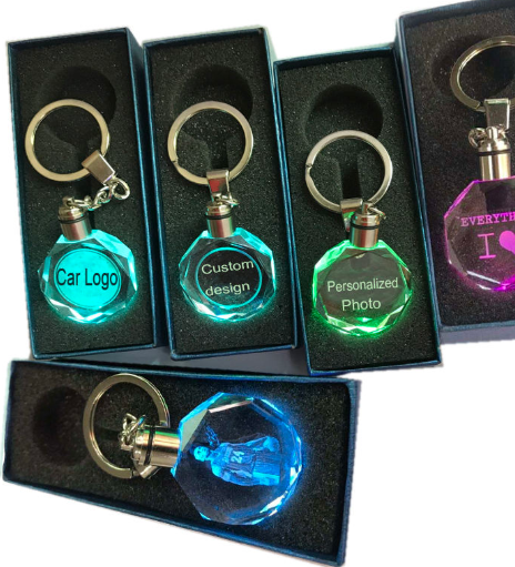 Memory Glow Photo Keychain