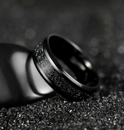 Midnight Titanium Ring