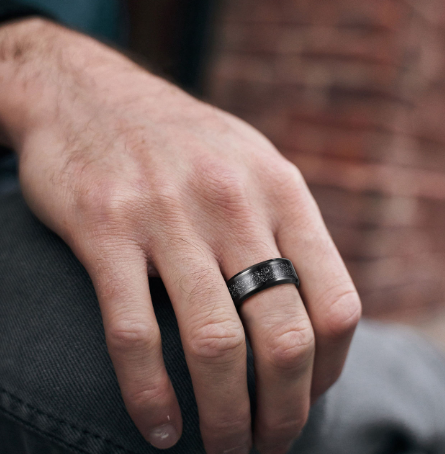 Midnight Titanium Ring