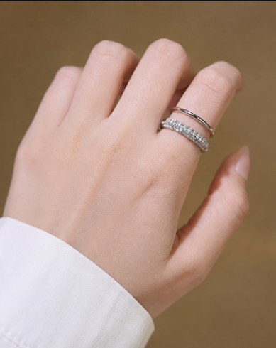 Aurora Crystal Open Ring