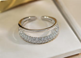 Aurora Crystal Open Ring